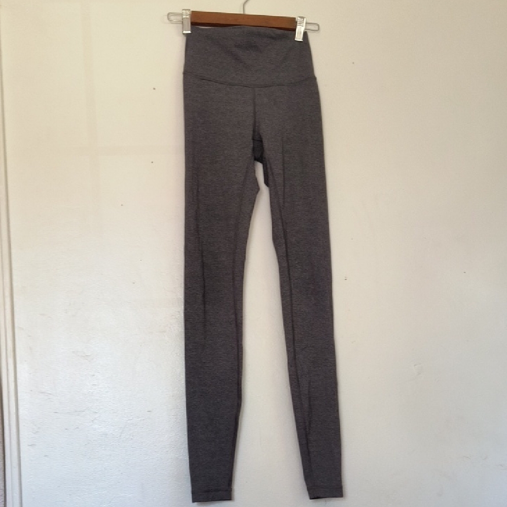 Lululemon Gray Wunder Under High Rise Athletic Legging Tights Sz 4 Women